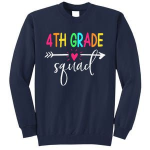 4th Grade Squad Back To School Team Teacher Student Tall Sweatshirt