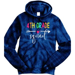 4th Grade Squad Back To School Team Teacher Student Tie Dye Hoodie