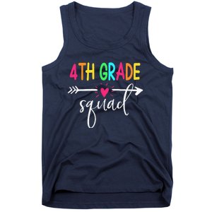 4th Grade Squad Back To School Team Teacher Student Tank Top