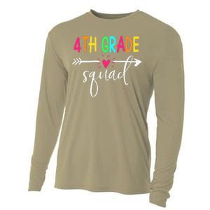 4th Grade Squad Back To School Team Teacher Student Cooling Performance Long Sleeve Crew