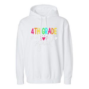 4th Grade Squad Back To School Team Teacher Student Garment-Dyed Fleece Hoodie