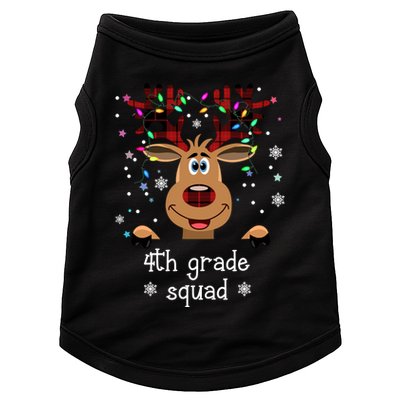 4th Grade Squad Reindeer Christmas Doggie Tank