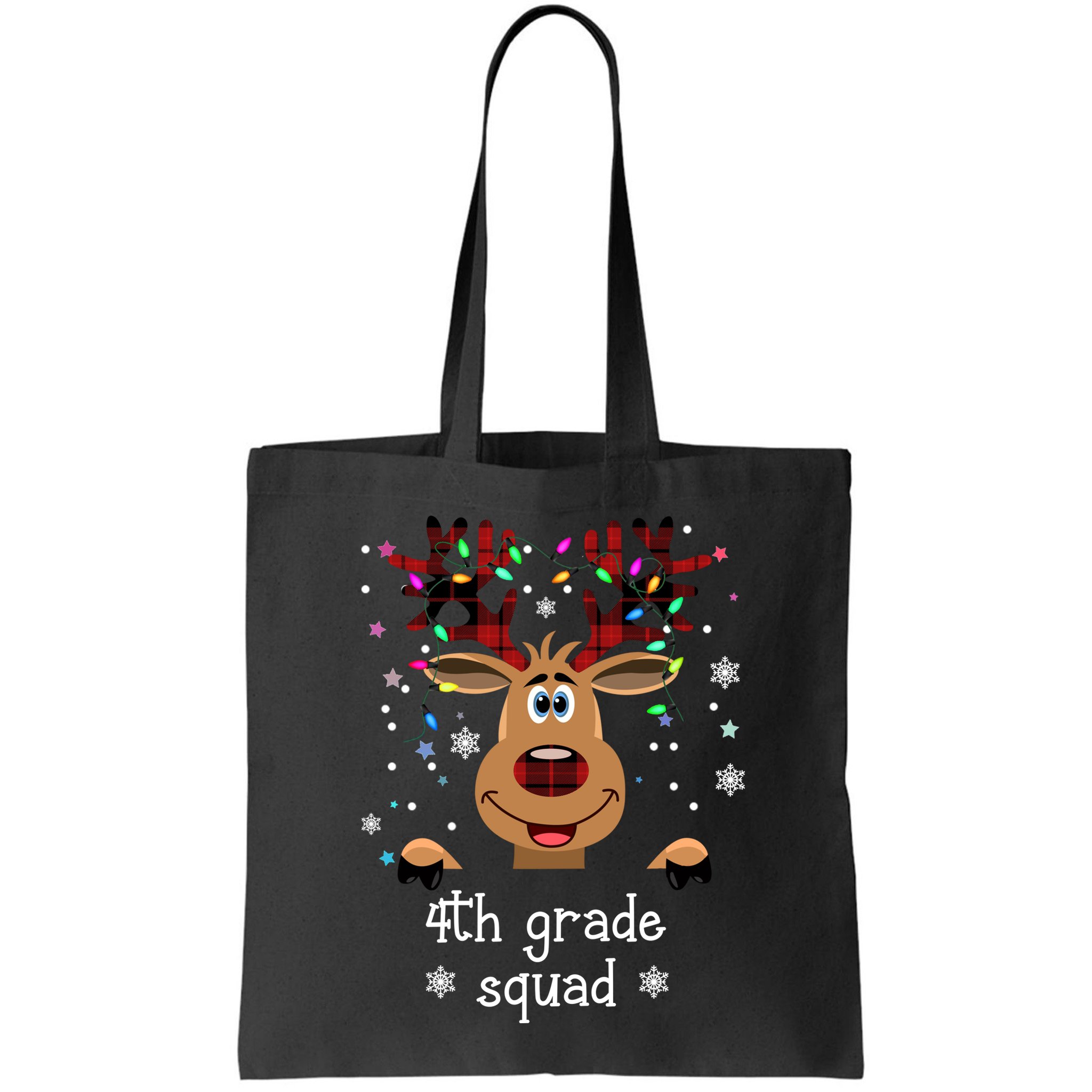4th Grade Squad Reindeer Christmas Bag