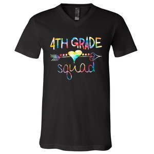 4th Grade Squad Fourth Grade Team Teachers V-Neck T-Shirt