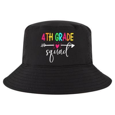 4th Grade Squad Back To School Team Teacher Student Cool Comfort Performance Bucket Hat