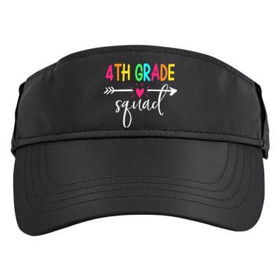 4th Grade Squad Back To School Team Teacher Student Adult Drive Performance Visor