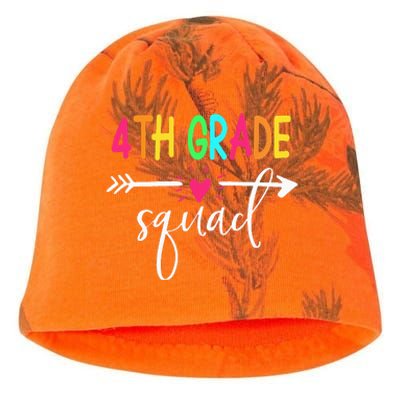 4th Grade Squad Back To School Team Teacher Student Kati - Camo Knit Beanie