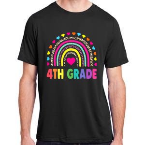 4th Grade Teacher Leopard Rainbow Back To School Girl Boy Adult ChromaSoft Performance T-Shirt