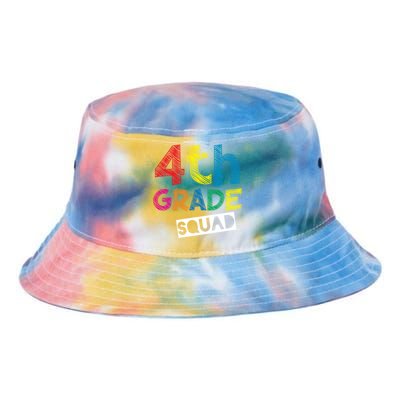 4Th Grade Teacher Design 4Th Grade Squad Gift Tie Dye Newport Bucket Hat