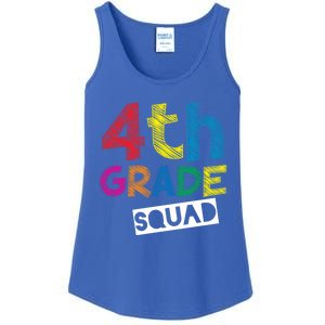 4Th Grade Teacher Design 4Th Grade Squad Gift Ladies Essential Tank