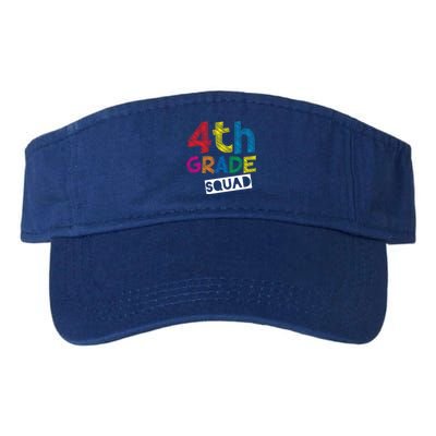 4Th Grade Teacher Design 4Th Grade Squad Gift Valucap Bio-Washed Visor