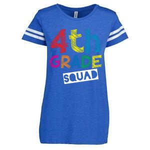 4Th Grade Teacher Design 4Th Grade Squad Gift Enza Ladies Jersey Football T-Shirt