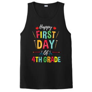 4Th Grade Teacher Happy First Day Of 4Th Grade Gift PosiCharge Competitor Tank