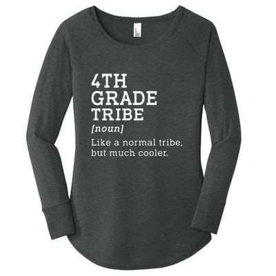 4th Grade Tribe Back To School Teacher Fourth Grade Team Gift Women's Perfect Tri Tunic Long Sleeve Shirt