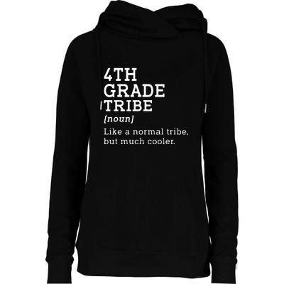 4th Grade Tribe Back To School Teacher Fourth Grade Team Gift Womens Funnel Neck Pullover Hood