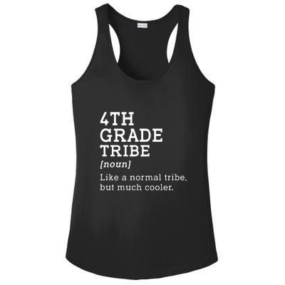 4th Grade Tribe Back To School Teacher Fourth Grade Team Gift Ladies PosiCharge Competitor Racerback Tank