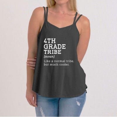 4th Grade Tribe Back To School Teacher Fourth Grade Team Gift Women's Strappy Tank