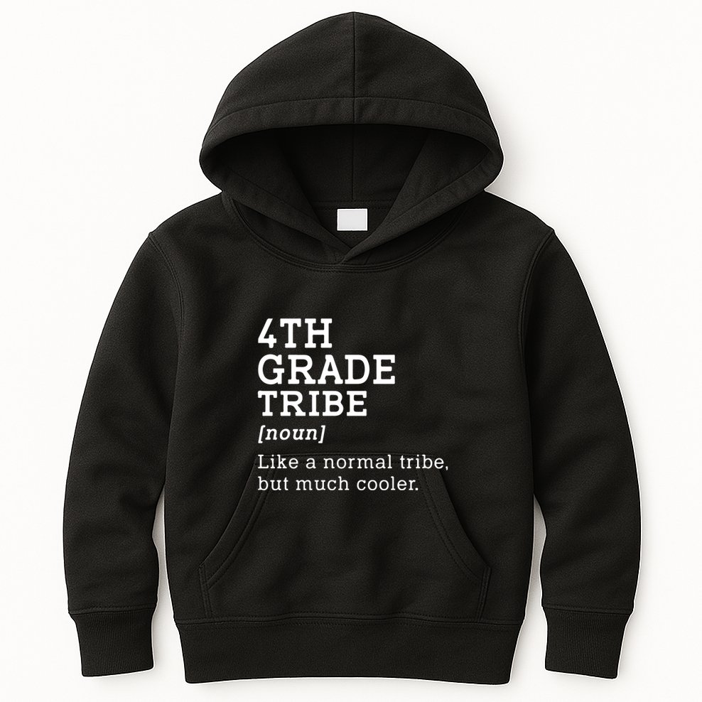 4th Grade Tribe Back To School Teacher Fourth Grade Team Gift Kids Hoodie