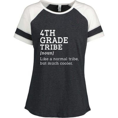 4th Grade Tribe Back To School Teacher Fourth Grade Team Gift Enza Ladies Jersey Colorblock Tee