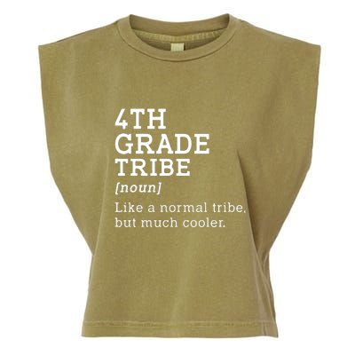 4th Grade Tribe Back To School Teacher Fourth Grade Team Gift Garment-Dyed Women's Muscle Tee