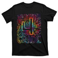 4th Grade Typography Team Fourth Grade Back To School T-Shirt