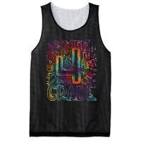 4th Grade Typography Team Fourth Grade Back To School Mesh Reversible Basketball Jersey Tank