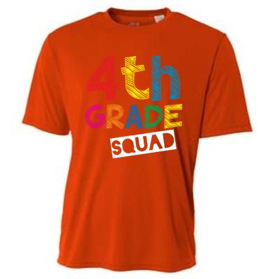 4Th Grade Teacher Design 4Th Grade Squad Cute Gift Cooling Performance Crew T-Shirt