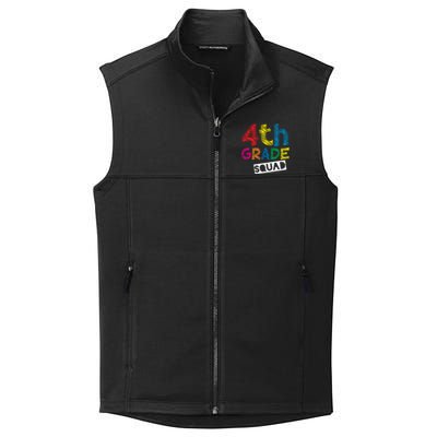 4Th Grade Teacher Design 4Th Grade Squad Cute Gift Collective Smooth Fleece Vest