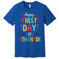 4Th Grade Teacher Happy First Day Of 4Th Grade Great Gift Premium T-Shirt