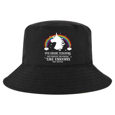 4Th Grade Teachers Fabulous Unicorn Funny Fourth Grade Great Gift Cool Comfort Performance Bucket Hat