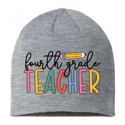 4th Grade Teacher Boho Fourth Grade Teachers Sustainable Beanie