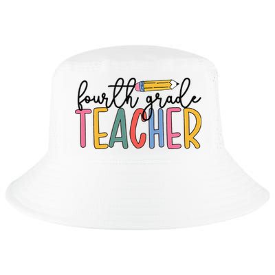 4th Grade Teacher Boho Fourth Grade Teachers Cool Comfort Performance Bucket Hat