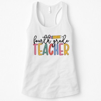 4th Grade Teacher Boho Fourth Grade Teachers Womens Tank Top