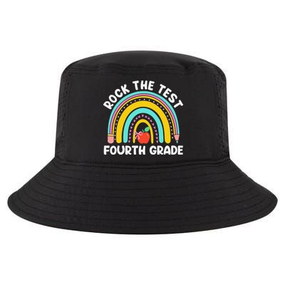 4th Grade Teacher Rock The Test Day Fourth Grade Testing Cool Comfort Performance Bucket Hat