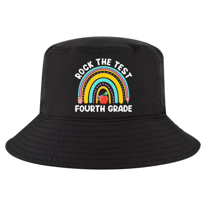 4th Grade Teacher Rock The Test Day Fourth Grade Testing Cool Comfort Performance Bucket Hat