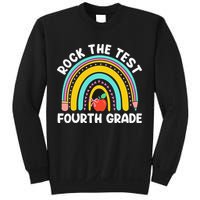 4th Grade Teacher Rock The Test Day Fourth Grade Testing Sweatshirt