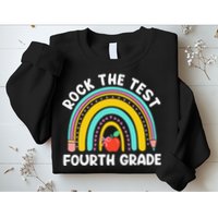 4th Grade Teacher Rock The Test Day Fourth Grade Testing Sweatshirt