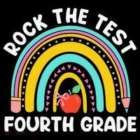 4th Grade Teacher Rock The Test Day Fourth Grade Testing City Backpack