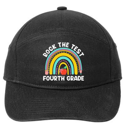 4th Grade Teacher Rock The Test Day Fourth Grade Testing 7-Panel Snapback Hat