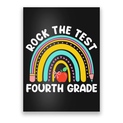4th Grade Teacher Rock The Test Day Fourth Grade Testing Poster