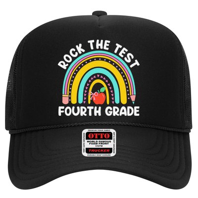 4th Grade Teacher Rock The Test Day Fourth Grade Testing Trucker Hat