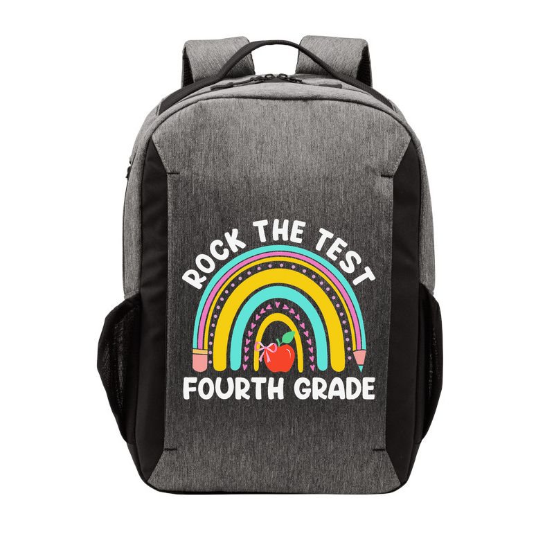 4th Grade Teacher Rock The Test Day Fourth Grade Testing Vector Backpack
