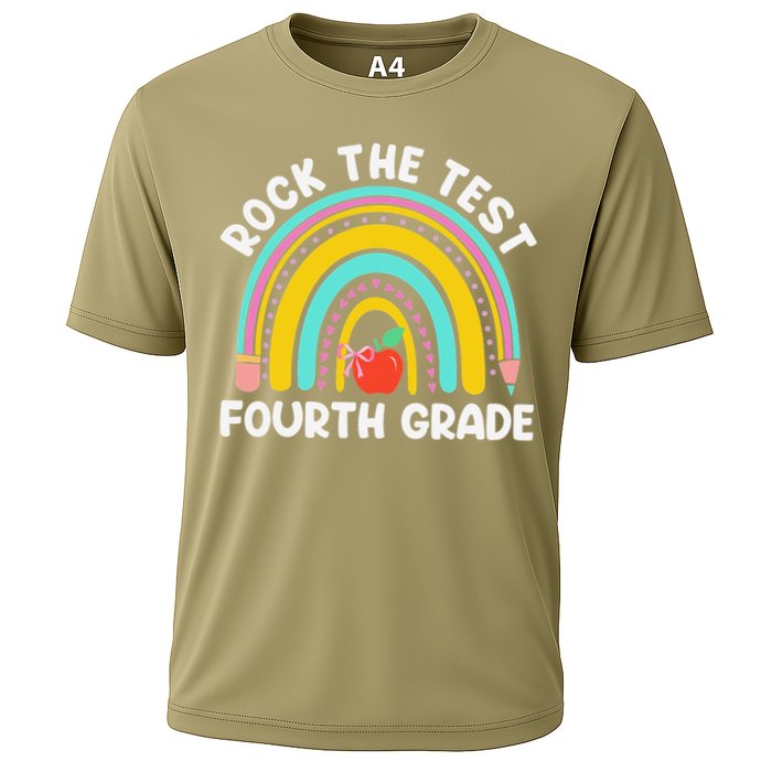 4th Grade Teacher Rock The Test Day Fourth Grade Testing Performance Shirt