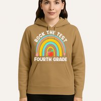 4th Grade Teacher Rock The Test Day Fourth Grade Testing Hoodie