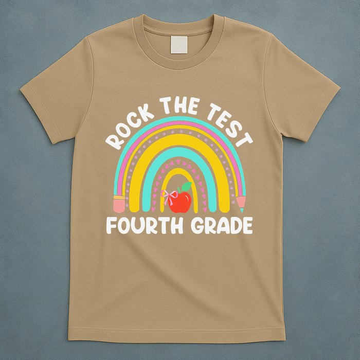 4th Grade Teacher Rock The Test Day Fourth Grade Testing T-Shirt