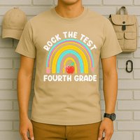 4th Grade Teacher Rock The Test Day Fourth Grade Testing T-Shirt