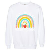 4th Grade Teacher Rock The Test Day Fourth Grade Testing Garment-Dyed Sweatshirt