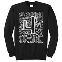 4th Grade Typography Team Fourth Grade Back To School Gift Sweatshirt