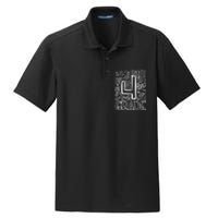 4th Grade Typography Team Fourth Grade Back To School Gift Dry Zone Grid Polo