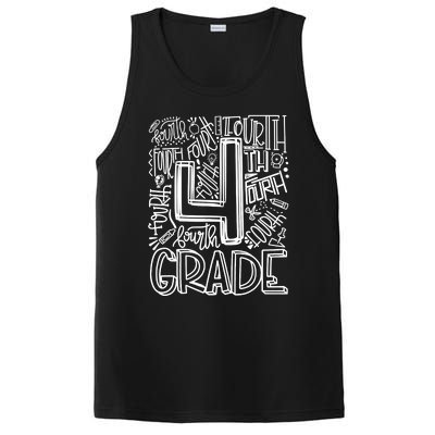 4th Grade Typography Team Fourth Grade Back To School Gift PosiCharge Competitor Tank